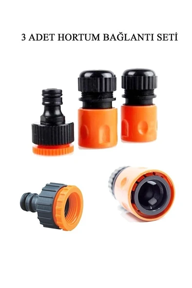 1/2" Hortum Musluk Bağlantı Adaptörü (2 Adet) + 1/2 - 3/4" Musluk Adaptörü - Resim 6