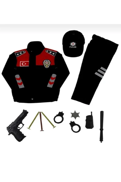arya kostüm Çocuk polis kostüm 2-10 Yaş Çocuk Polis Kostümü | Karne Günü, Doğum Günü ve Kostüm Partisi ürün görseli