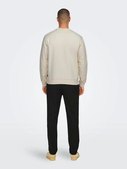 22030384 ONSDAN UNBRUSHED REG CREW NECK SWEAT VD - Resim 8