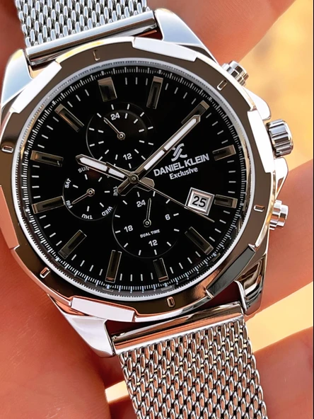 Daniel Klein Hasır Kordon İtalyan Tasarım Bileklik Hediyeli 2 Yıl Garantili Erkek Kol Saati E13356.1 - Resim 4