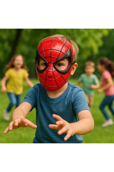arya kostüm ÇOCUK MASKE Örümcek Adam Maske Çocuk İçin ürün görseli