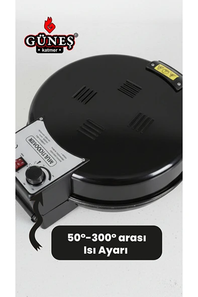 Multıcooker 10 in 1 Pizza Lahmacun ve Tandır Ekmeği Katmer Makinesi I Yapışmaz granit tepsi - Resim 7