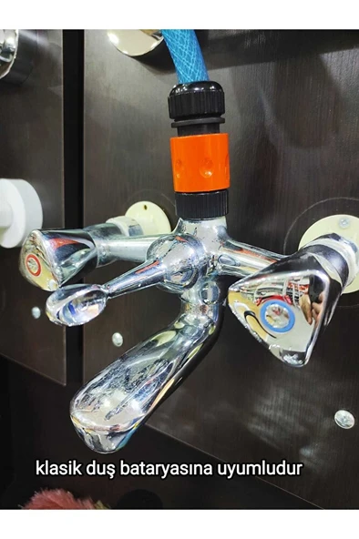 BAHÇE MUSLUĞU VE BATARYA ADAPTÖRÜ 1/2-3/4 ÇİFT ÖLÇÜ VE HORTUM BAĞLANTI ADAPTÖRÜ 1/2 - Resim 7