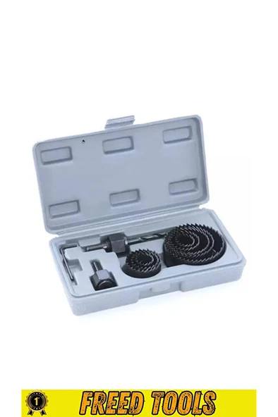 11 Parça Profesyonel Panç Seti Kartonpiyer Sunta Alçıpan Delici Testere Takımı Kartonpiyer Açma - Resim 7