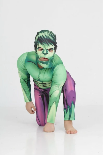 Marka Hulk Kaslı Kostüm - Resim 3