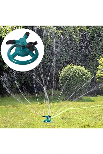 Ayarlanabilir Otomatik 360° Dönebilen 12 Kanal Nozullu Çim Bahçe Sulama Sprinkler Fıskiye - Resim 6