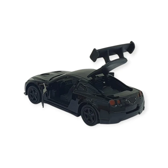 Çek Bırak Metal Küçük Arabalar 8 cm - 6411A-12 - Siyah - Resim 4