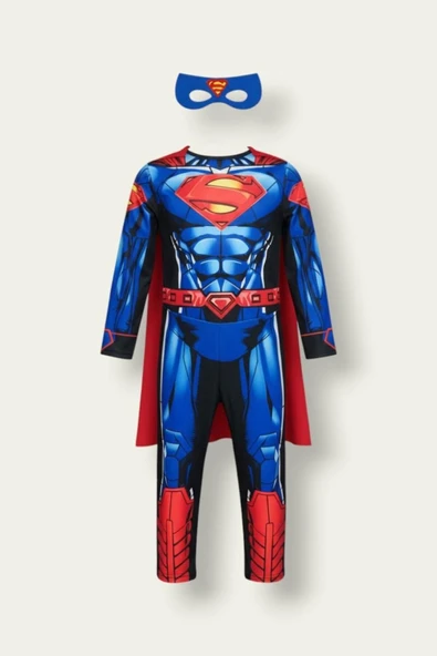 arya kostüm Kassız Süpermen Kostümü Çocuklar İçin – Rahat ve Eğlenceli Kostüm çocuk kostümü ürün görseli