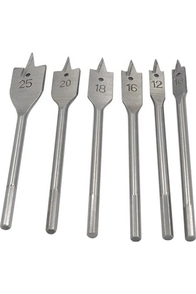 Ağaç Delici Kelebek Yaprak Matkap Uç Seti Ahşap 6'lı - Resim 2