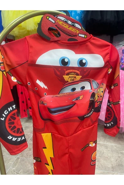 MODA Şimşek McQueen Kostüm - Resim 4