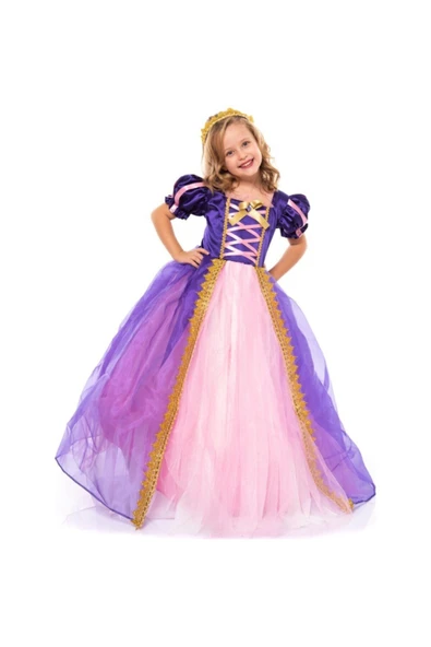 Patiska Nostalji Rapunzel Kostümü - Resim 2