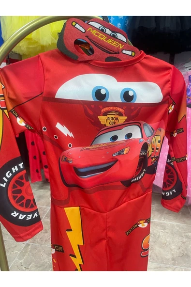 MODA Şimşek McQueen Kostüm - Resim 3