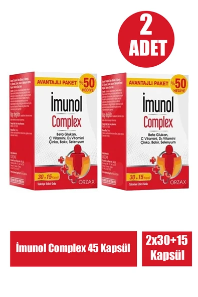 İmunol Complex 45 Kapsül 2 Adet ürün görseli 1