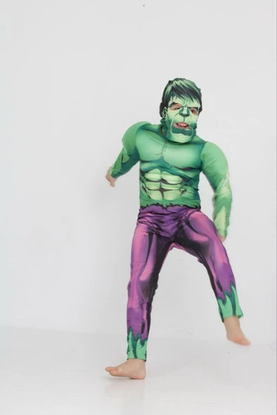 Marka Hulk Kaslı Kostüm - Resim 4