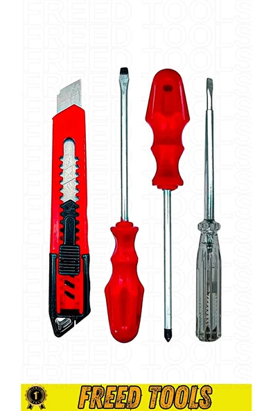 ontrol Kalemi Yıldız Ve Düz Tornavida Maket Bıcağı Tamirci Seti - Resim 2