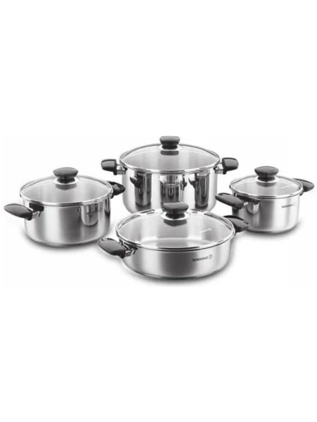 Korkmaz Kappa A1678 8 Parça Çelik Tencere Seti ürün görseli
