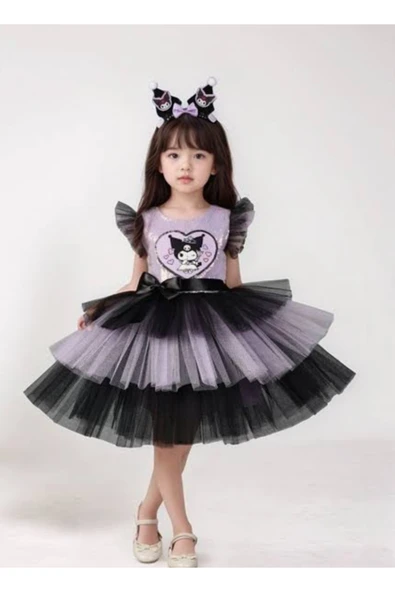 Enba Kuromi tül elbise - Resim 4