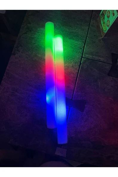 arya kostüm Renk değiştiren LED ışıklı köpük parti çubuğu ışıklı sopa 47cm parti, konser, doğum günü ve etkinlik - Resim 2
