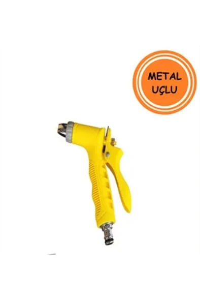 METAL UÇLU SAĞLAM PLASTİK SULAMA Sarı - Resim 3