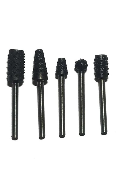 Gravür Mini Törpü Uçları 5 Parça Ahşap Mini Törpü Seti Gravür Makinalarına Uyumlu - Resim 4