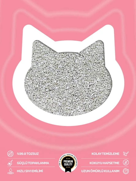 Toi Moi Bebek Pudralı İnce Taneli Topaklanan Bentonit Kedi Kumu 10 lt - Resim 3