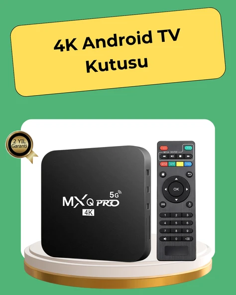 4K Ultra HD TV Box – 2GB RAM, 16GB Hafıza, Android Akıllı Medya Oynatıcı ürün görseli