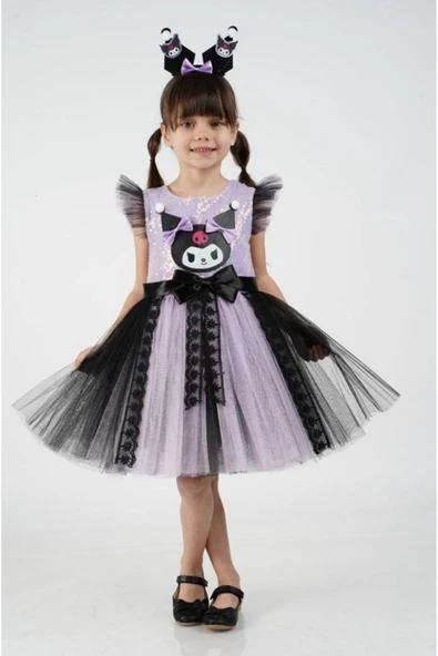 MODA Kuromi Elbise Çocuk Parti Elbisesi ürün görseli