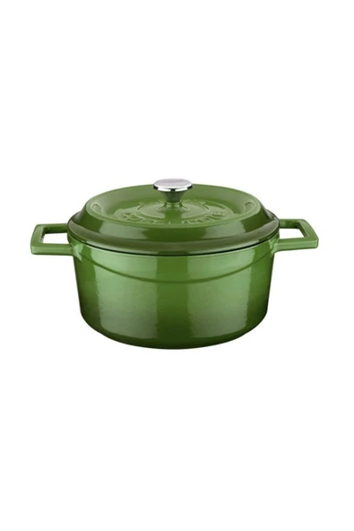 Lava Döküm Yuvarlak Tencere Trendy 20 cm Yeşil ürün görseli