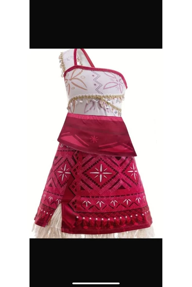 MODA ÇOCUK KOSTÜMÜ Moana Temalı Kız Çocuk Kostüm - Resim 2