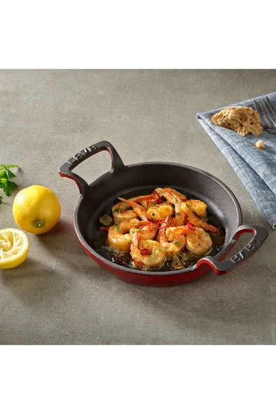 YUVARLAK KULPLU TAVA. ÇAP(Ø)16CM. YEŞİL	LVYTV16SHNG - Resim 5