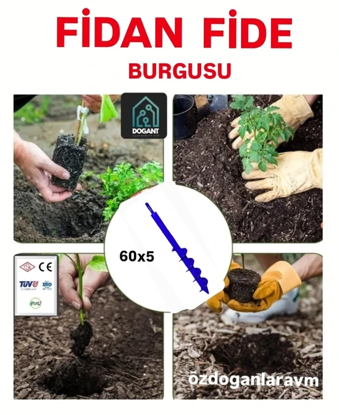 Fide Fidan Dikme Toprak Burgusu Matkap Ucu 60X5Cm - Resim 2