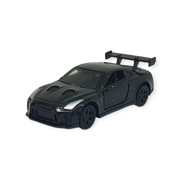 Çek Bırak Metal Küçük Arabalar 8 cm - 6411A-12 - Siyah ürün görseli