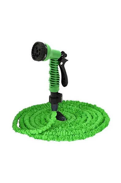 15 metre Uzayan Bahçe Sulama Araç Yıkama Hortumu 7 Kademeli Başlık Tabanca - Resim 8