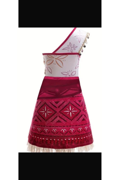 MODA ÇOCUK KOSTÜMÜ Moana Temalı Kız Çocuk Kostüm - Resim 4