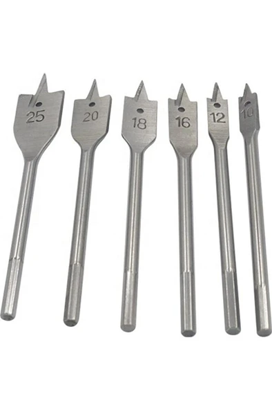 Ağaç Delici Kelebek Yaprak Matkap Uç Seti Ahşap 6'lı ürün görseli