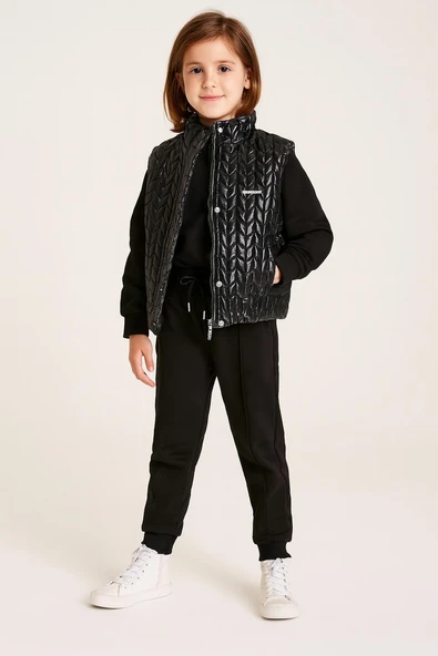 Harmony Şişme Yelekli Kız Çocuk Uzun Kollu Eşofman Takımı ürün görseli