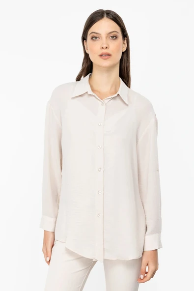 34319Z ONTEKS GÖMLEK KOLLARI APOLETLİ UZUN ürün görseli