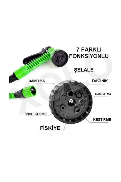 Hose 15 Metre Uzayan Hortum Sihirli Hortum Bahçe Su - Resim 7