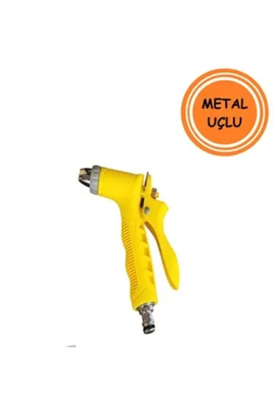 METAL UÇLU SAĞLAM PLASTİK SULAMA Sarı - Resim 2