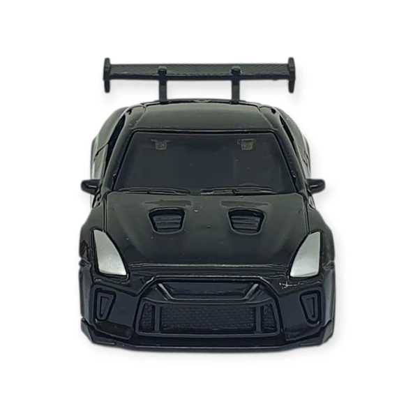 Çek Bırak Metal Küçük Arabalar 8 cm - 6411A-12 - Siyah - Resim 2