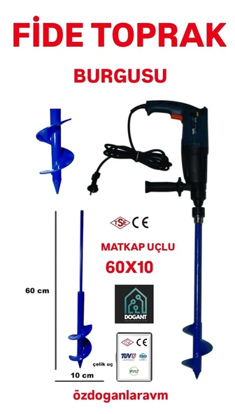 Toprak Burgusu Matkap Ucu 60X10 Cm ürün görseli