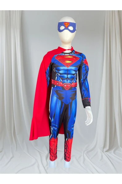 MODA ÇOCUK KOSTÜM 3-10 Yaş Süperman Kostüm – Erkek Çocuk Kaslı Kostüm ürün görseli