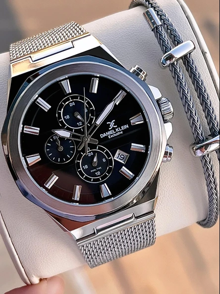 Daniel Klein Hasır Kordon İtalyan Tasarım Bileklik Hediyeli 2 Yıl Garantili Erkek Kol Saati E14234.2 ürün görseli