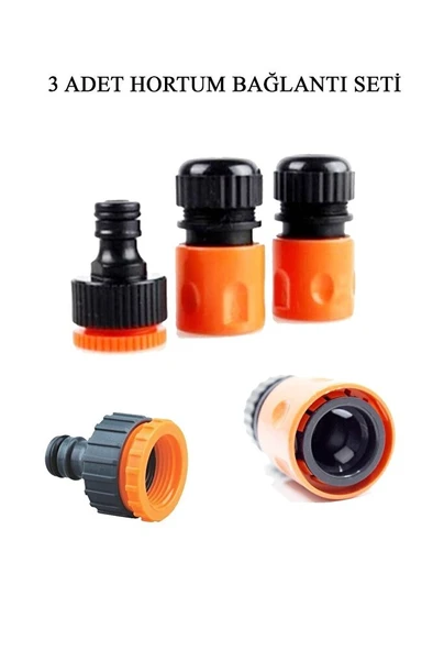 1/2" Hortum Musluk Bağlantı Adaptörü (2 Adet) + 1/2 - 3/4" Musluk Adaptörü ürün görseli