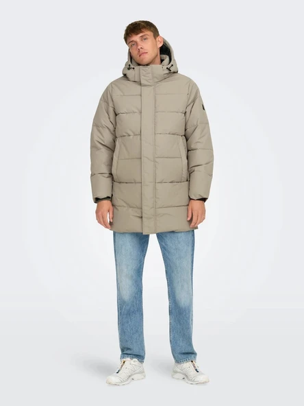 22020156 ONSCARL LIFE LONG QULTED COAT OTW NOOS - Resim 7