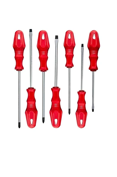 FREED TOOLS 7 Parça Tornavida Seti Düz Yıldız Takım - Resim 6