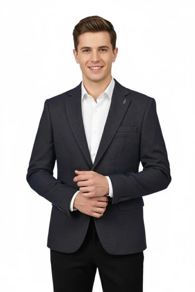 Erkek Tek Spor Ceket Çift Yırtmaçlı BGL-ST04982 - Resim 8