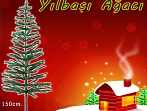 Yılbaşı Çam Ağacı Gür Dallar 150 cm Lüx - Resim 2