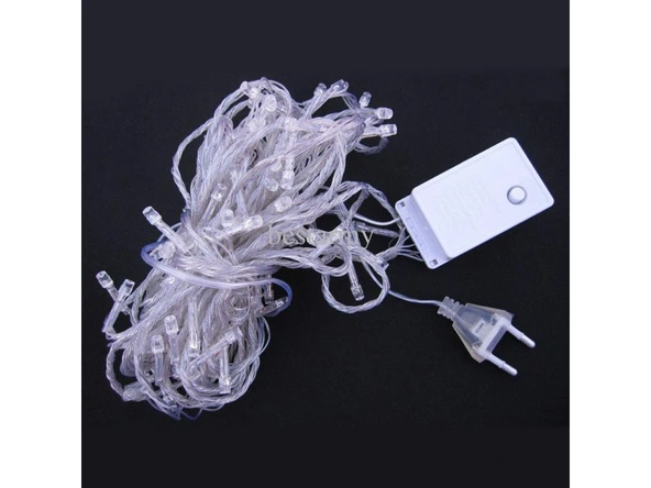 100 Ledli Gün Işığı Yılbaşı Ağacı Işığı Led Ampül - Resim 5