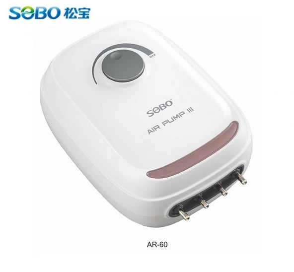 AR-60 SOBO HAVA MOTORU DÖRT ÇIKIŞ 8W 4x3.5 L/min ürün görseli